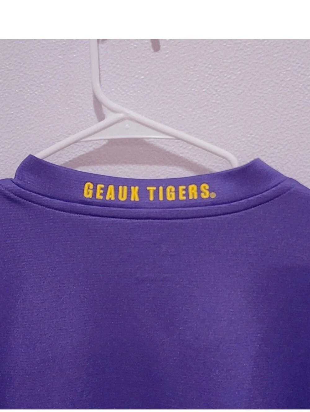 LSU Nike 1/4 Zip Pullover Shirt Men's Size XL Long Sleeve On Field
